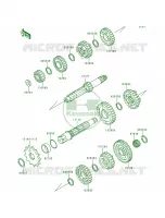 Transmission pour Kawasaki KX500 1993