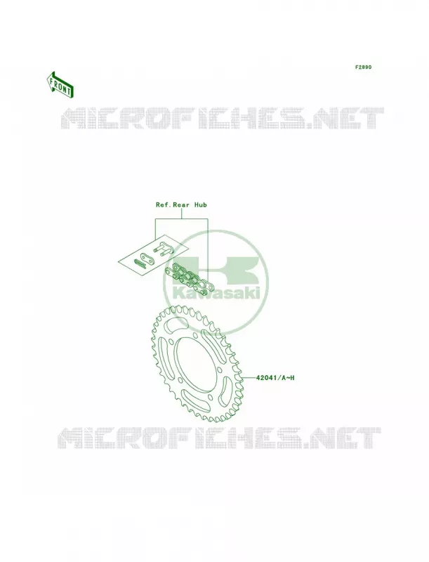 Optional Parts Kawasaki MOTOS 60 1993 KX60  KX60-B9