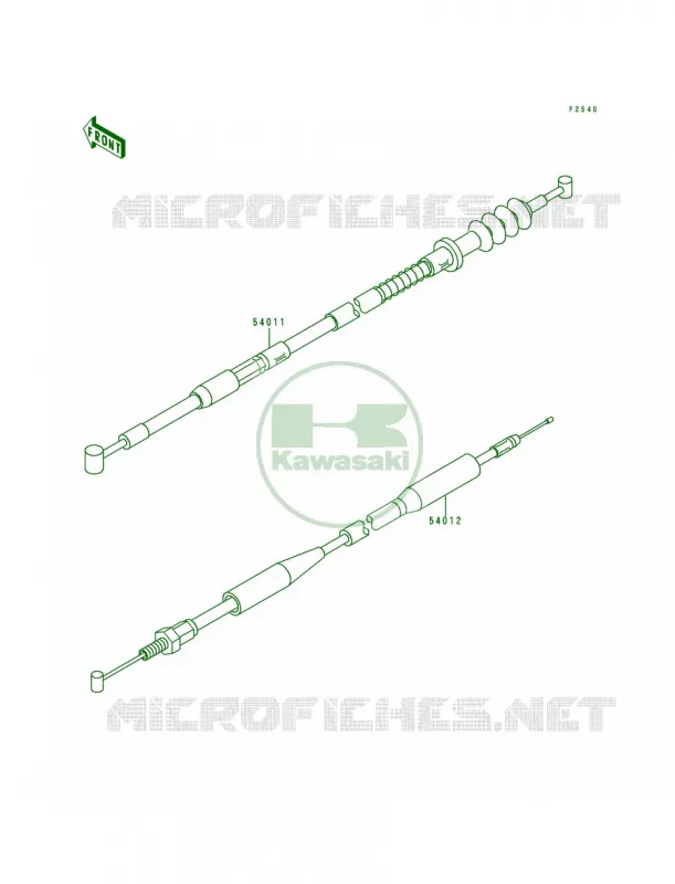 Cable Kawasaki MOTOS 80 1993 KX80  KX80-R3