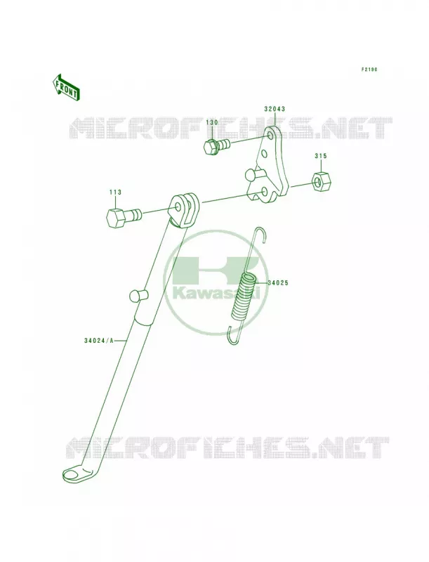 Stand Kawasaki MOTOS 80 1993 KX80 Big Wheels  KX80-T3