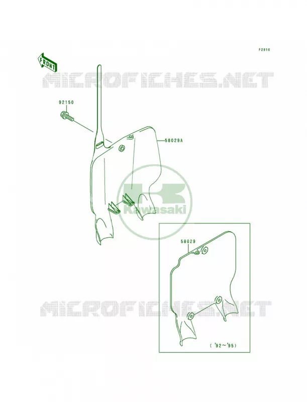 Accessory Kawasaki MOTOS 500 1992 KX500  KX500-E4