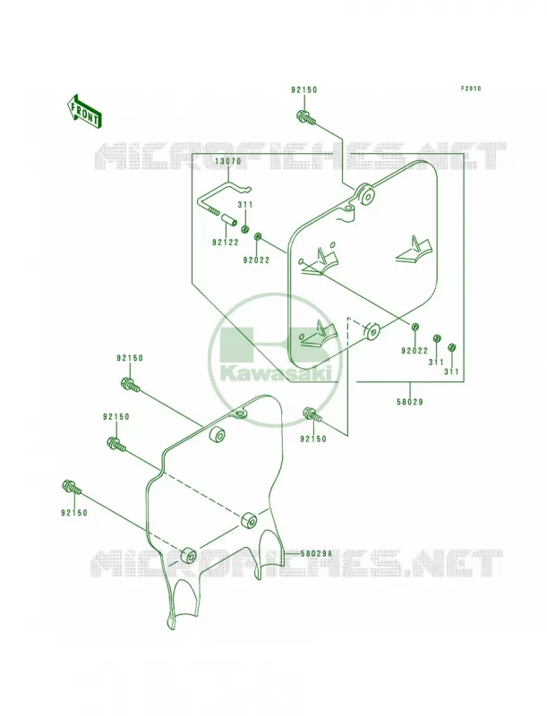 Accessory Kawasaki MOTOS 80 1992 KX80  KX80-R2