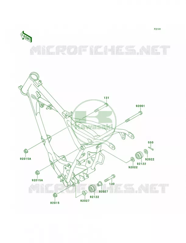 Frame Fitting Kawasaki MOTOS 60 1991 KX60  KX60-B7