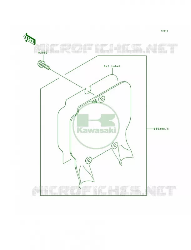 Accessory Kawasaki MOTOS 250 1990 KX250  KX250-H1