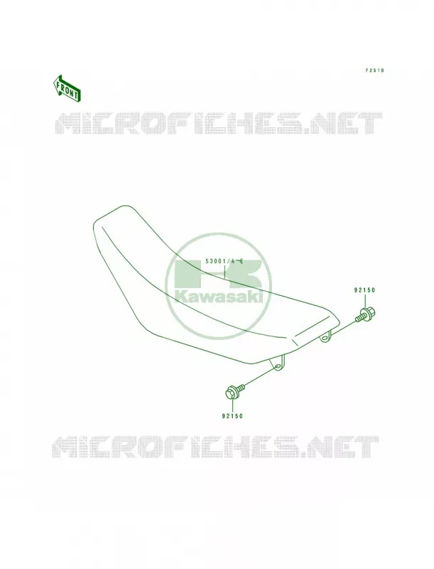 Seat Kawasaki MOTOS 250 1990 KX250  KX250-H1