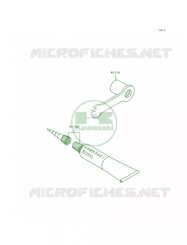Tool Kawasaki MOTOS 250 1990 KX250  KX250-H1