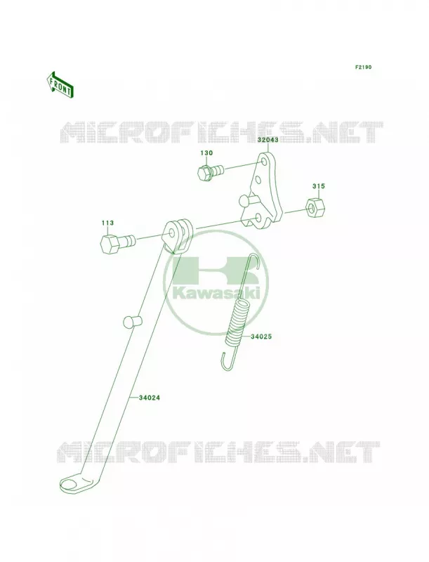 Stand Kawasaki MOTOS 60 1990 KX60  KX60-B6