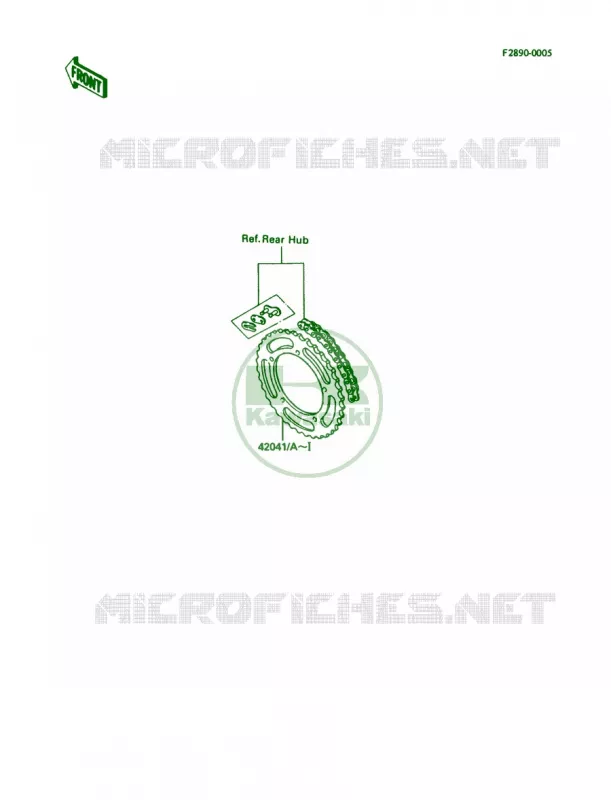 Optional Parts Kawasaki MOTOS 80 1990 KX80  KX80-L3