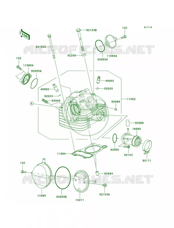 Cylinder HeadAAFABF Kawasaki MOTOS 140 2008 KLX140  KLX140A8F