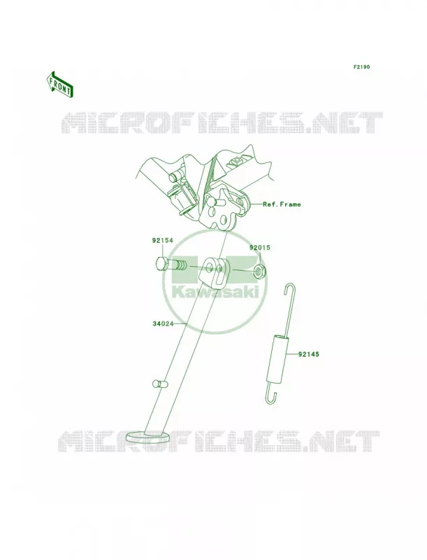 Stands Kawasaki MOTOS 140 2008 KLX140  KLX140A8F