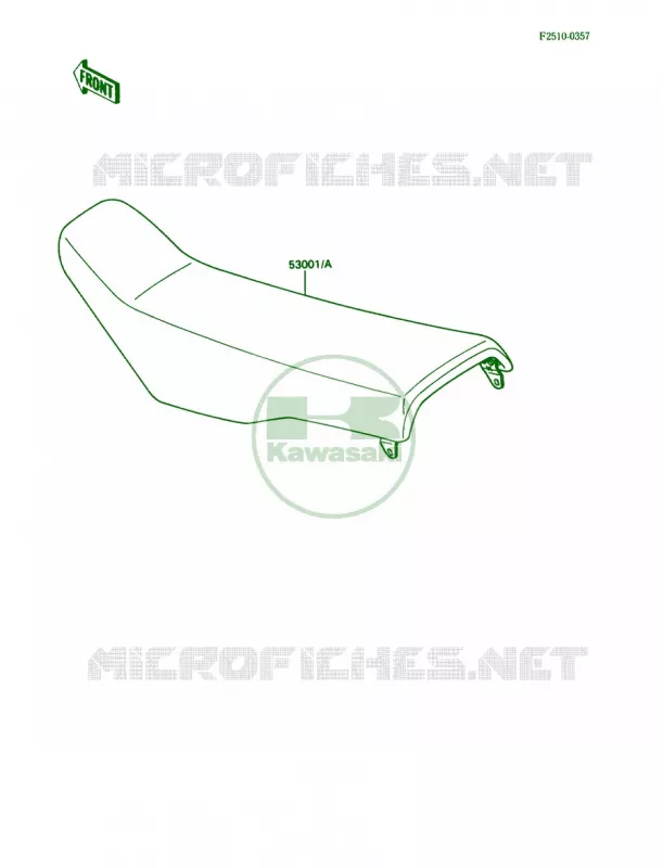 Seat Kawasaki MOTOS 80 1989 KX80  KX80-L2