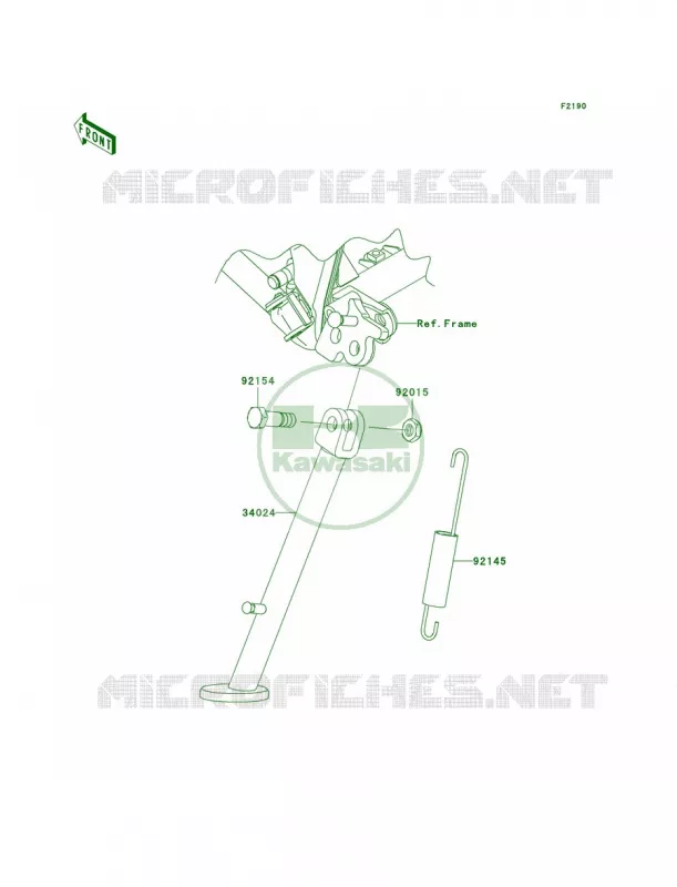 Stands Kawasaki MOTOS 140 2008 KLX140L  KLX140B8F