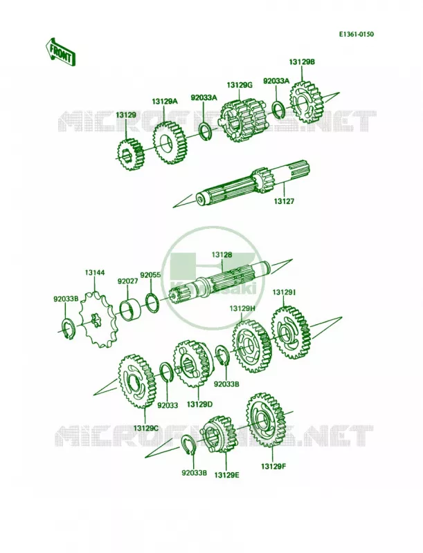Transmission Kawasaki MOTOS 60 1988 KX60  KX60-B4