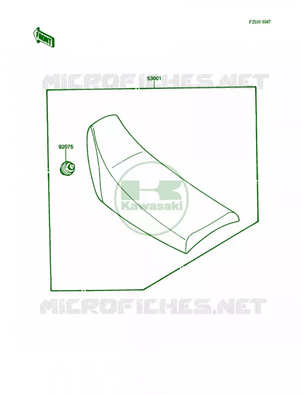 Seat Kawasaki MOTOS 80 1988 KX80  KX80-L1