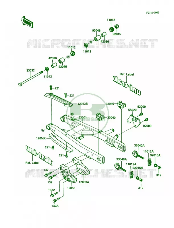 Swingarm Kawasaki MOTOS 80 1988 KX80  KX80-L1