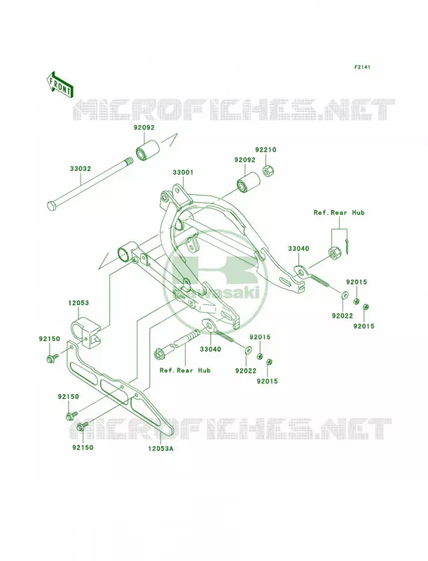 Swingarm Kawasaki MOTOS 110 2007 KLX110  KLX110A7F