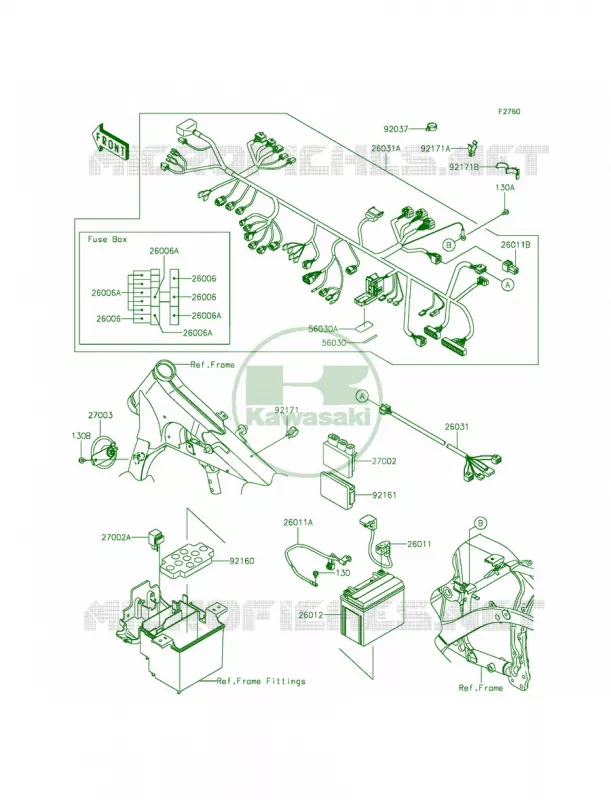 Chassis Electrical Equipment Kawasaki MOTOS 900 2015 Vulcan 900 Classic LT  VN900DFF