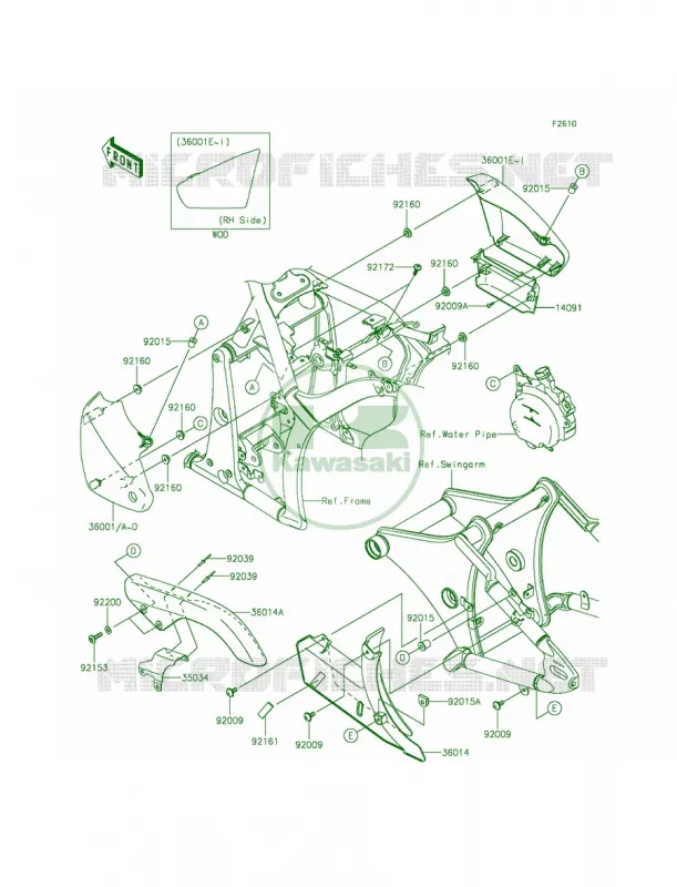 Side CoversChain Cover Kawasaki MOTOS 900 2015 Vulcan 900 Classic LT  VN900DFF