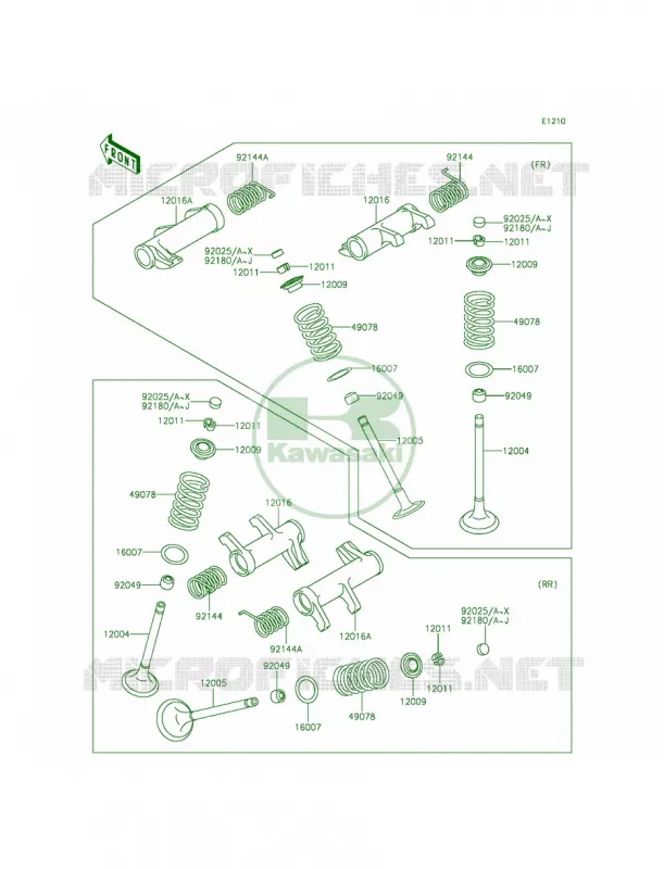 Valves Kawasaki MOTOS 900 2015 Vulcan 900 Classic LT  VN900DFF