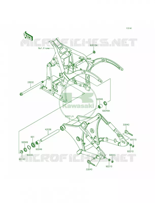 Swingarm Kawasaki MOTOS 900 2015 Vulcan 900 Custom  VN900CFF