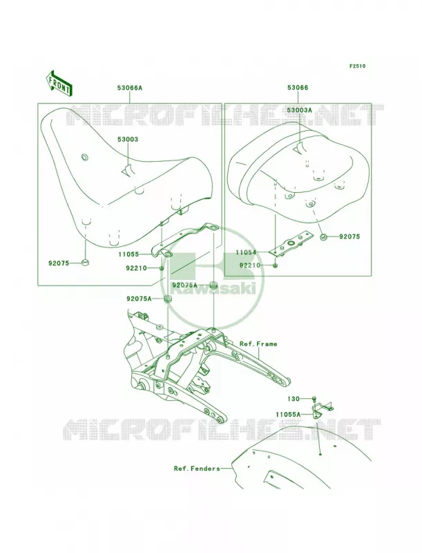 Seat Kawasaki MOTOS 1700 2014 Vulcan 1700 Voyager ABS  VN1700BEF