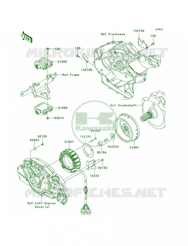 Generator Kawasaki MOTOS 1700 2014 Vulcan 1700 Vaquero ABS  VN1700KEF