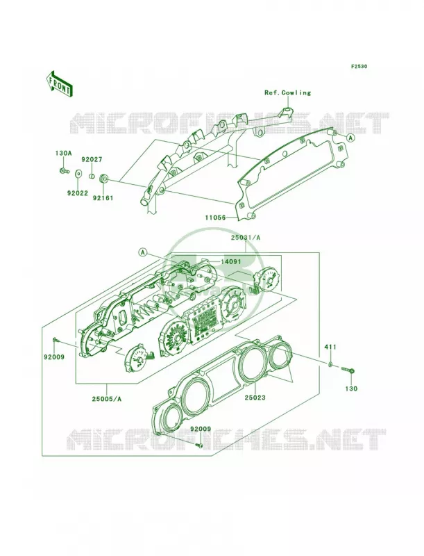 Meters Kawasaki MOTOS 1700 2013 Vulcan 1700 Voyager  VN1700ADF