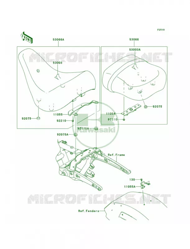Seat Kawasaki MOTOS 1700 2013 Vulcan 1700 Voyager  VN1700ADF