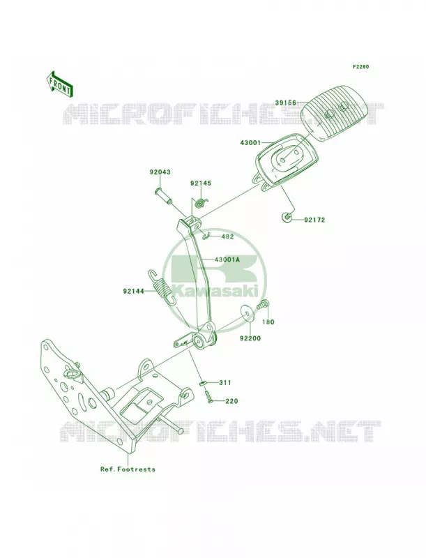 Brake PedalTorque Link Kawasaki MOTOS 1700 2013 Vulcan 1700 Voyager ABS  VN1700BDF
