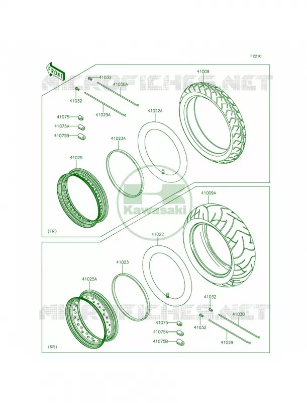 Tires Kawasaki MOTOS 900 2013 Vulcan 900 Classic LT  VN900DDF