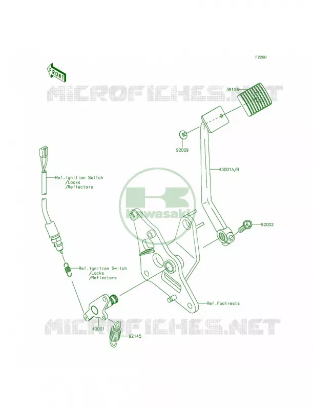 Brake PedalTorque Link Kawasaki MOTOS 900 2013 Vulcan 900 Custom  VN900CDFA