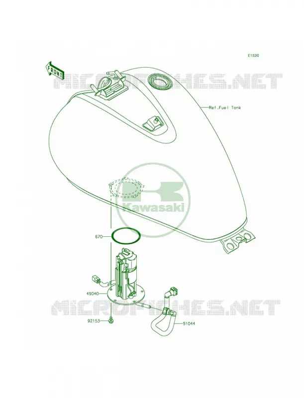 Fuel Pump Kawasaki MOTOS 900 2013 Vulcan 900 Custom  VN900CDFA