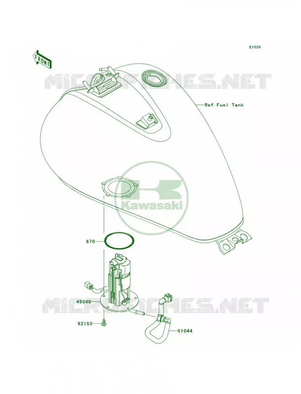 Fuel Pump Kawasaki MOTOS 900 2013 Vulcan 900 Classic  VN900BDF