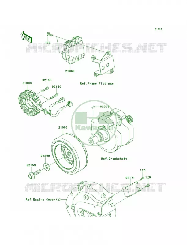Generator Kawasaki MOTOS 900 2013 Vulcan 900 Classic  VN900BDF