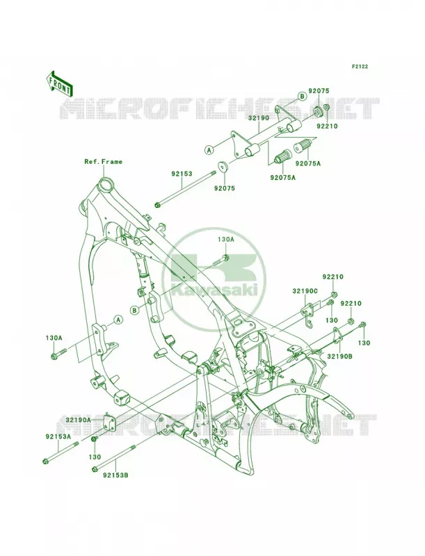 Engine Mount Kawasaki MOTOS 900 2013 Vulcan 900 Classic  VN900BDFA