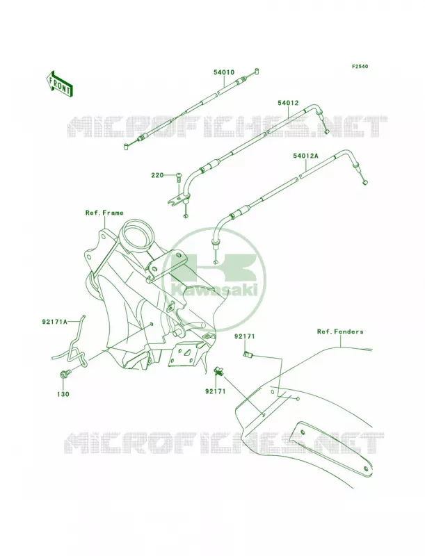 Cables Kawasaki MOTOS 1700 2012 Vulcan 1700 Voyager  VN1700ACF