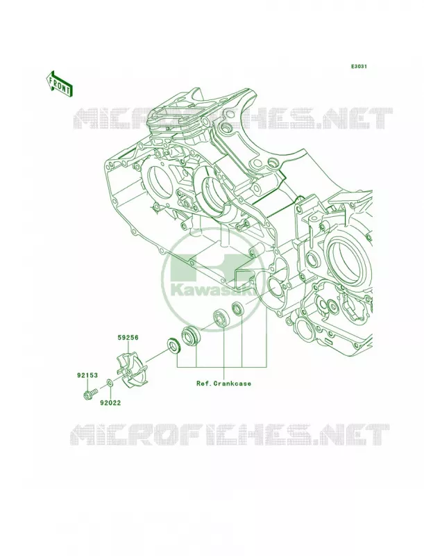 Water Pump Kawasaki MOTOS 1700 2012 Vulcan 1700 Voyager  VN1700ACF