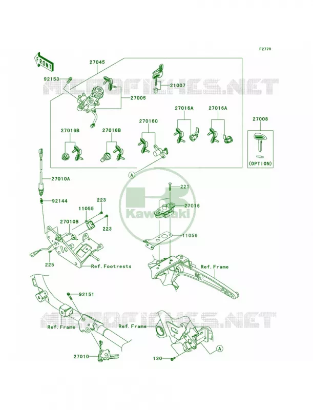 Ignition SwitchLocksReflectors Kawasaki MOTOS 1700 2012 Vulcan 1700 Vaquero  VN1700JCF