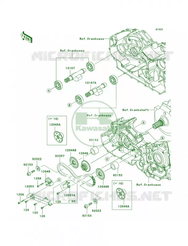Balancer Kawasaki MOTOS 1700 2012 Vulcan 1700 Nomad  VN1700CCF