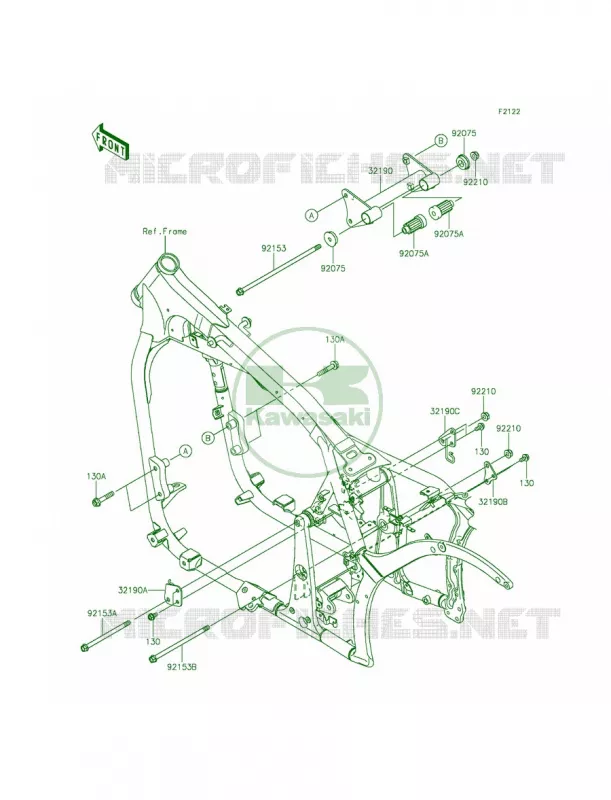 Engine Mount Kawasaki MOTOS 900 2012 Vulcan 900 Classic LT  VN900DCF