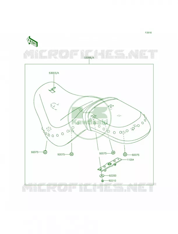 Seat Kawasaki MOTOS 900 2012 Vulcan 900 Classic LT  VN900DCF