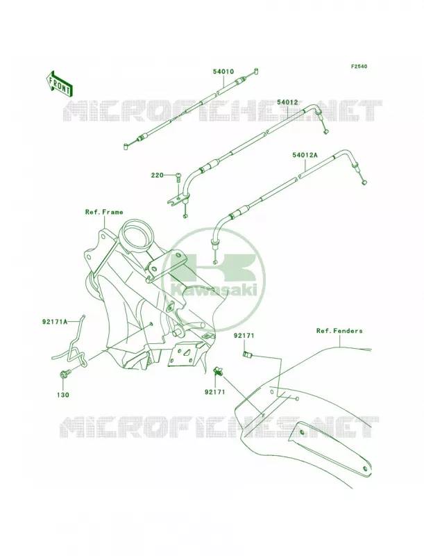 Cables Kawasaki MOTOS 1700 2011 Vulcan 1700 Voyager ABS  VN1700BBF