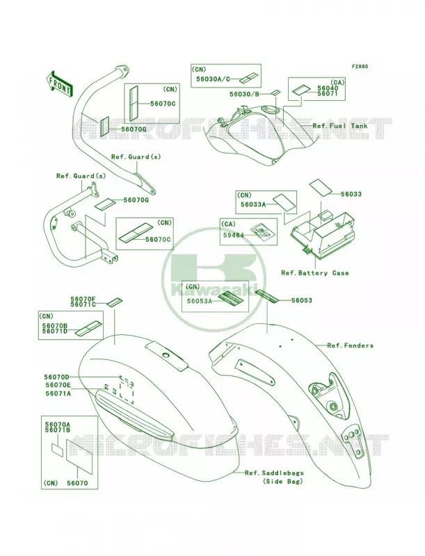 Labels Kawasaki MOTOS 1700 2011 Vulcan 1700 Nomad  VN1700CBF