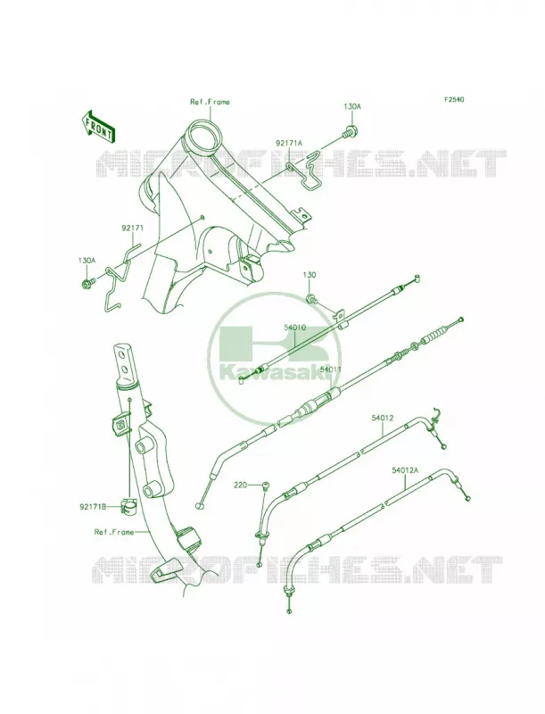 Cables Kawasaki MOTOS 900 2011 Vulcan 900 Classic LT  VN900DBF