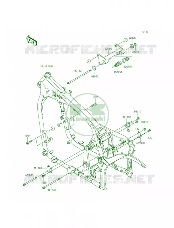 Engine Mount Kawasaki MOTOS 900 2011 Vulcan 900 Classic LT  VN900DBF