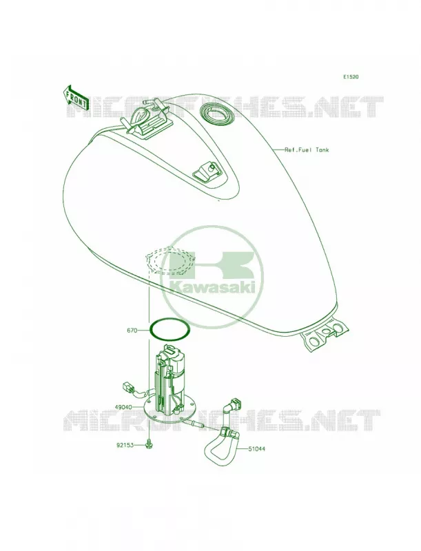 Fuel Pump Kawasaki MOTOS 900 2011 Vulcan 900 Classic LT  VN900DBF
