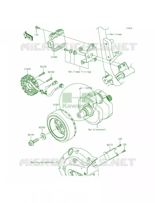 Generator Kawasaki MOTOS 900 2011 Vulcan 900 Classic LT  VN900DBF
