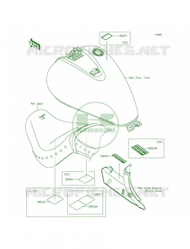 Labels Kawasaki MOTOS 900 2011 Vulcan 900 Classic LT  VN900DBF