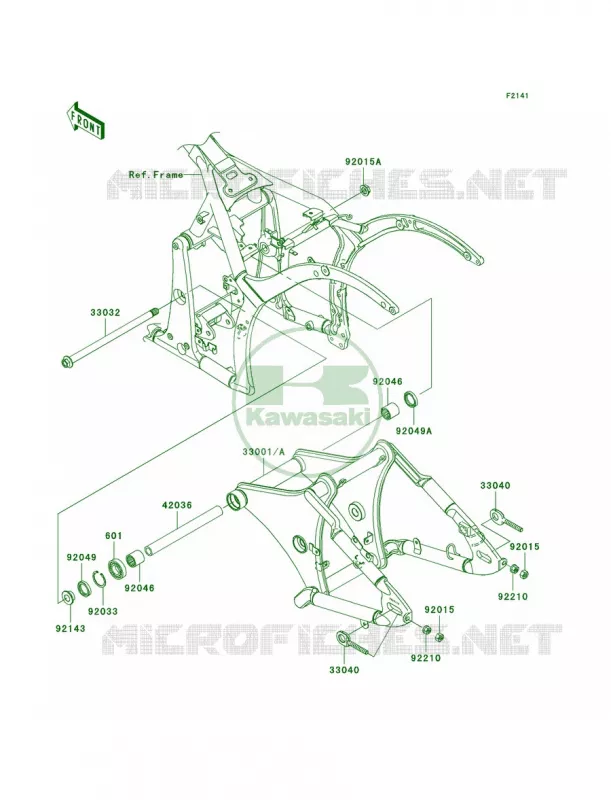 Swingarm Kawasaki MOTOS 900 2011 Vulcan 900 Custom  VN900CBF