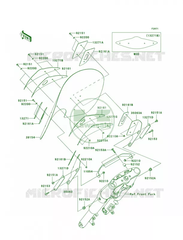 Cowling Kawasaki MOTOS 2000 2010 Vulcan 2000 Classic LT  VN2000JAF